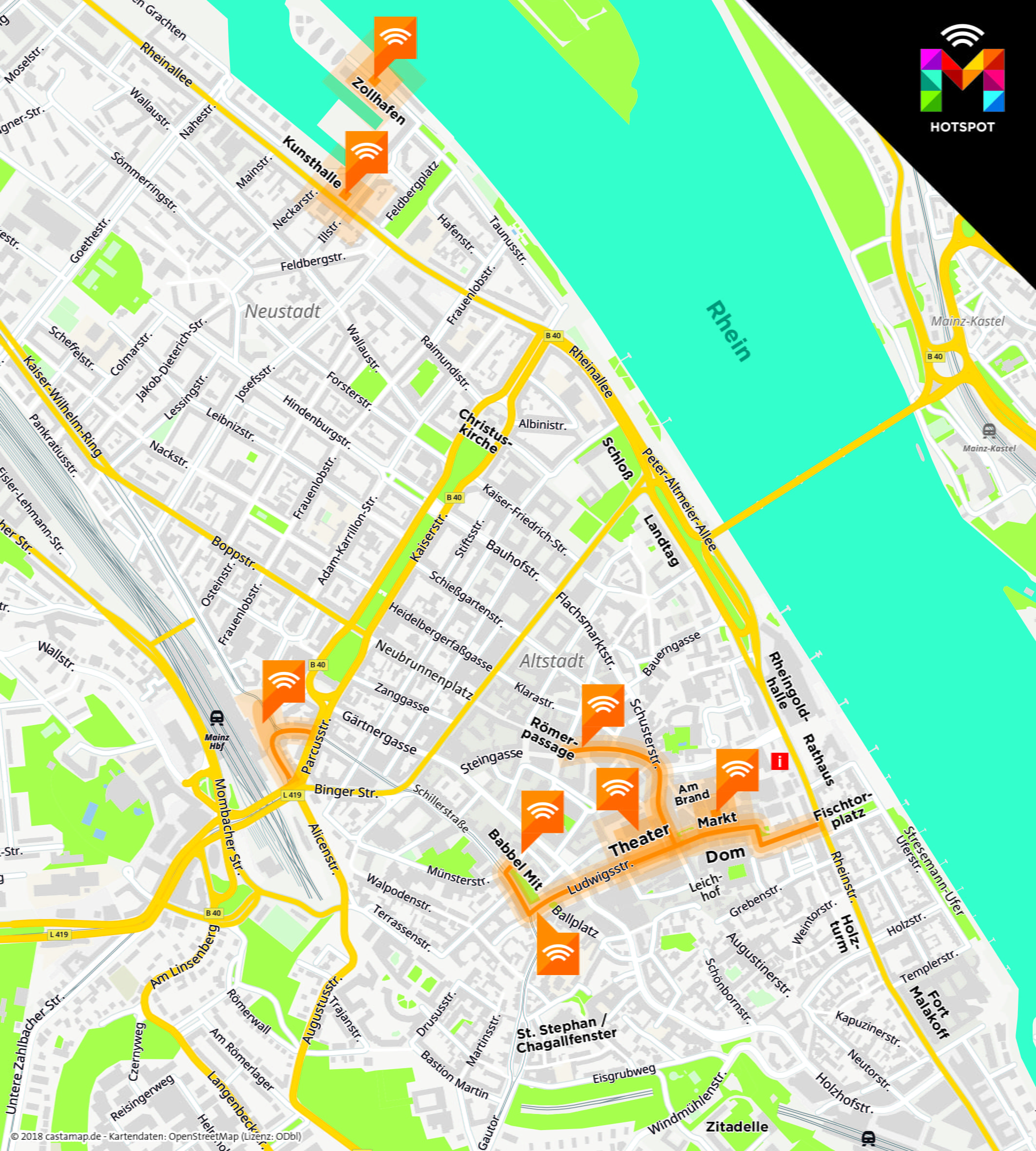 M Hotspots in Mainz